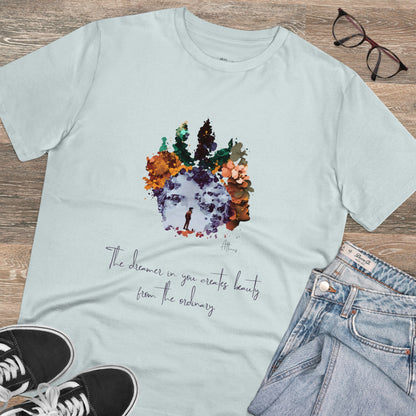 Eco-friendly unisex tee: "The dreamer in you'", organic fashion choice