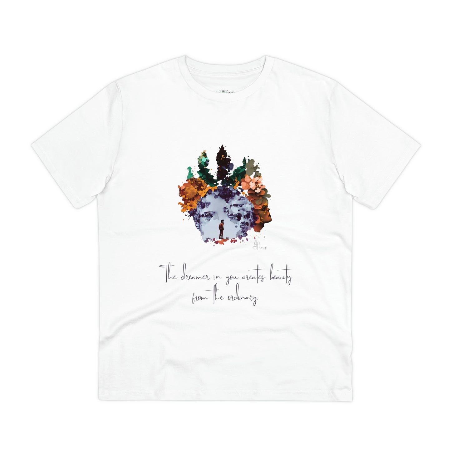 Eco-friendly unisex tee: "The dreamer in you'", organic fashion choice