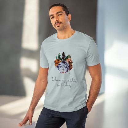 Eco-friendly unisex tee: "The dreamer in you'", organic fashion choice