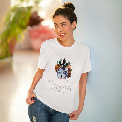 Eco-friendly unisex tee: "The dreamer in you'", organic fashion choice