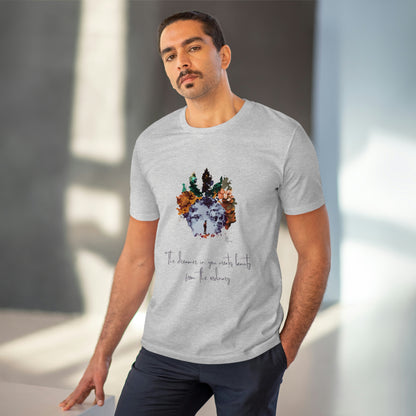 Eco-friendly unisex tee: "The dreamer in you'", organic fashion choice