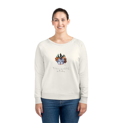 "The dreamer in you" relaxed fit women's eco-friendly dazzler sweatshirt