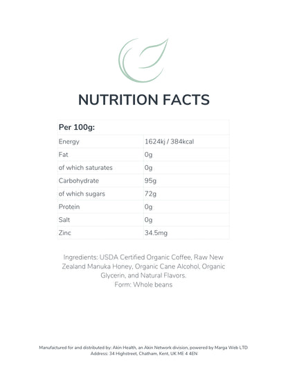 "The dreamer in you" manuka honey coffee, 4oz