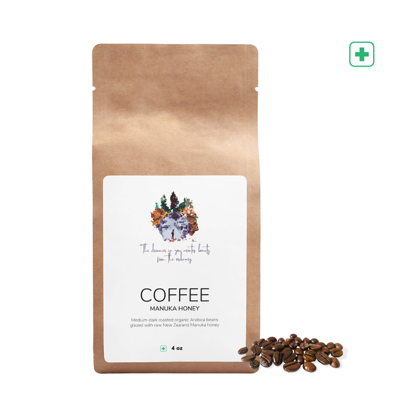 "The dreamer in you" manuka honey coffee, 4oz