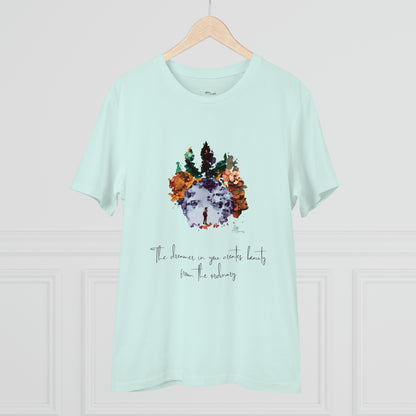 Eco-friendly unisex tee: "The dreamer in you'", organic fashion choice