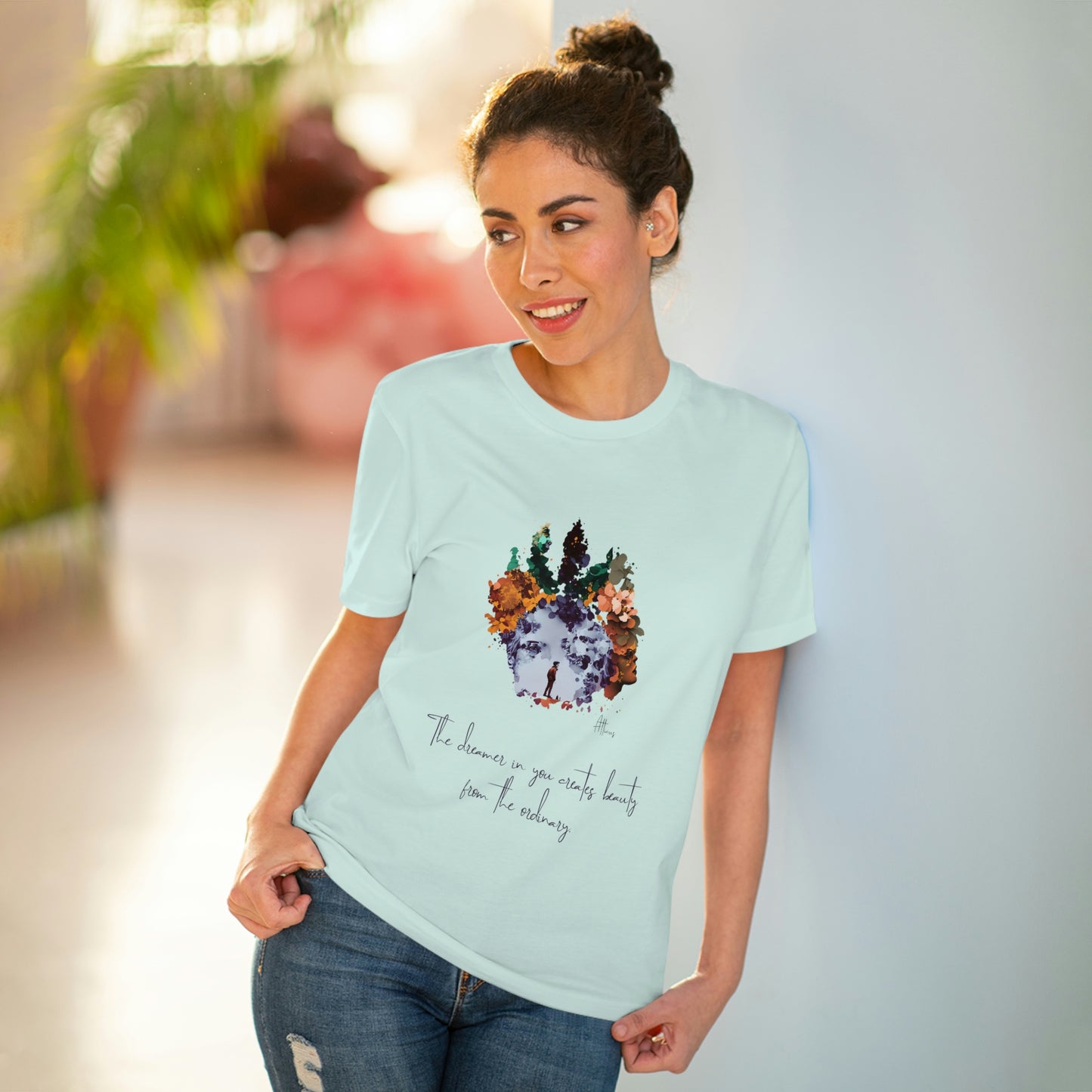 Eco-friendly unisex tee: "The dreamer in you'", organic fashion choice