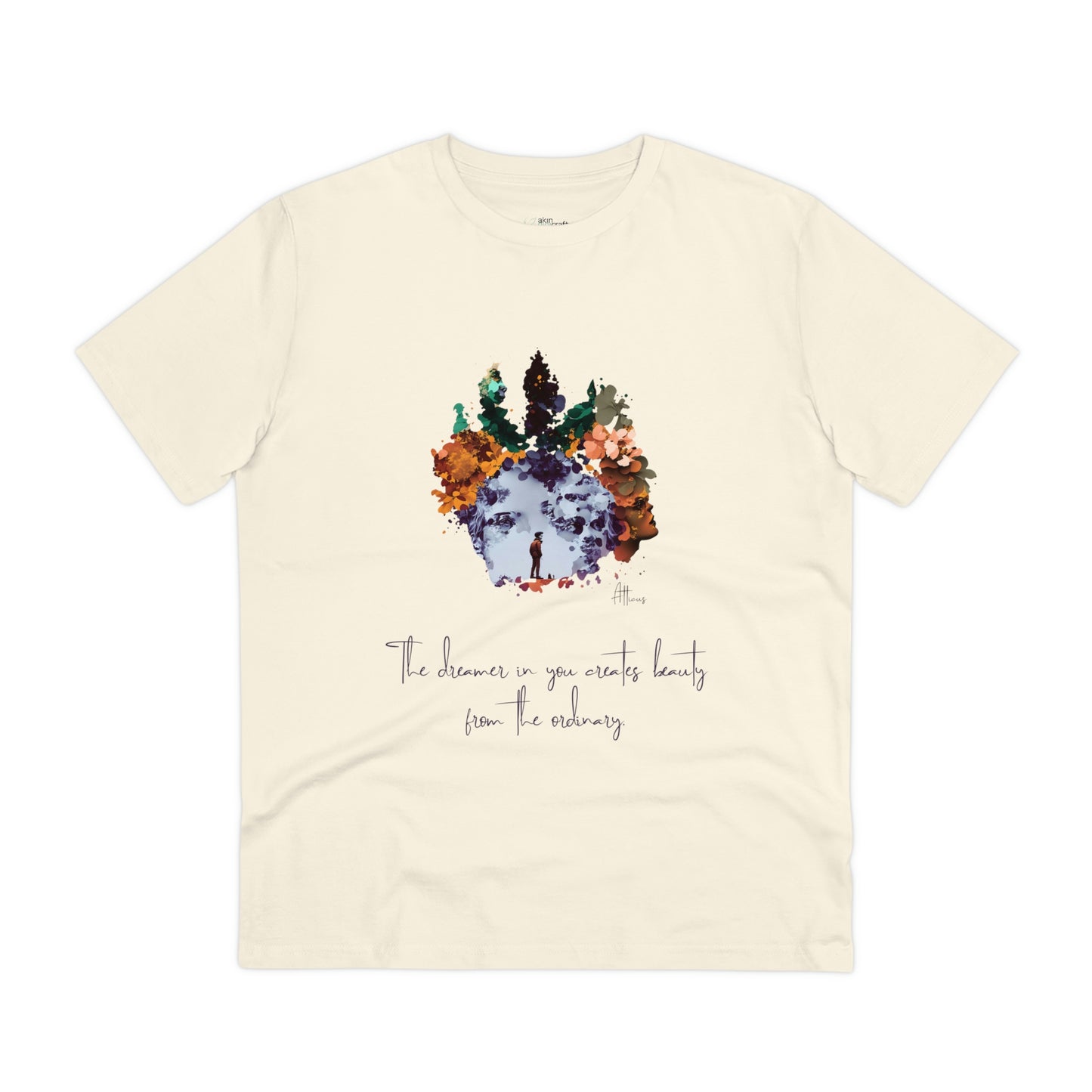 Eco-friendly unisex tee: "The dreamer in you'", organic fashion choice