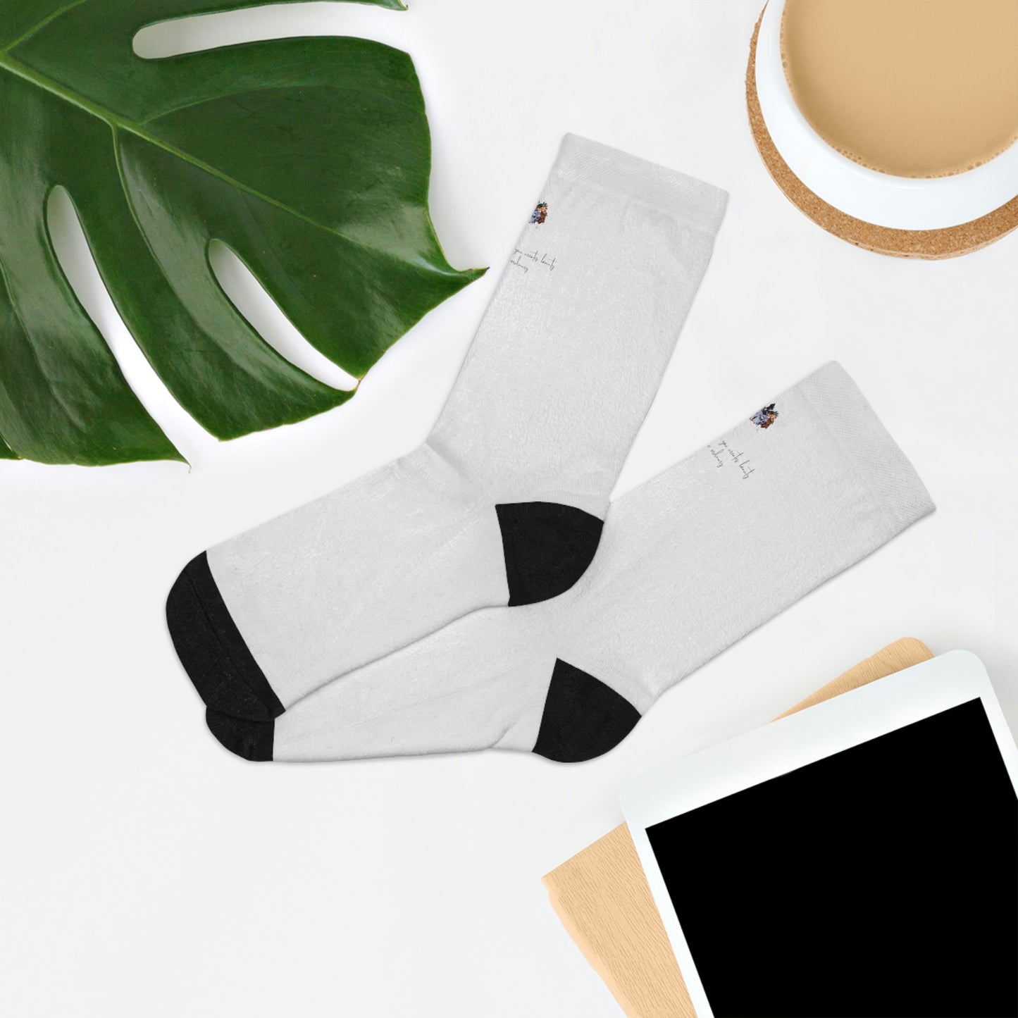 "The dreamer in you" recycled poly socks: sustainable and comfortable