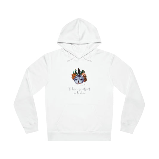 "The dreamer in you" unisex drummer hoodie: sustainable and eco-friendly
