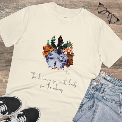 Eco-friendly unisex tee: "The dreamer in you'", organic fashion choice