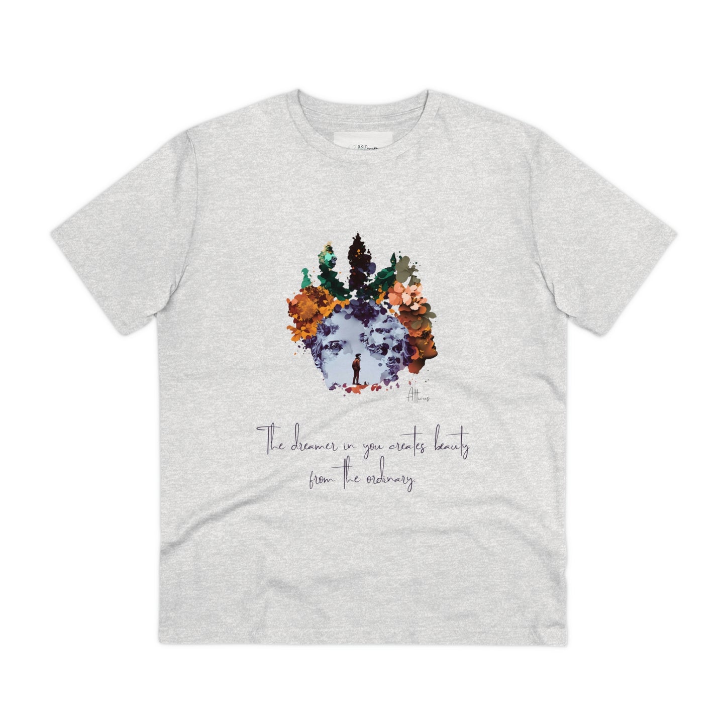 Eco-friendly unisex tee: "The dreamer in you'", organic fashion choice