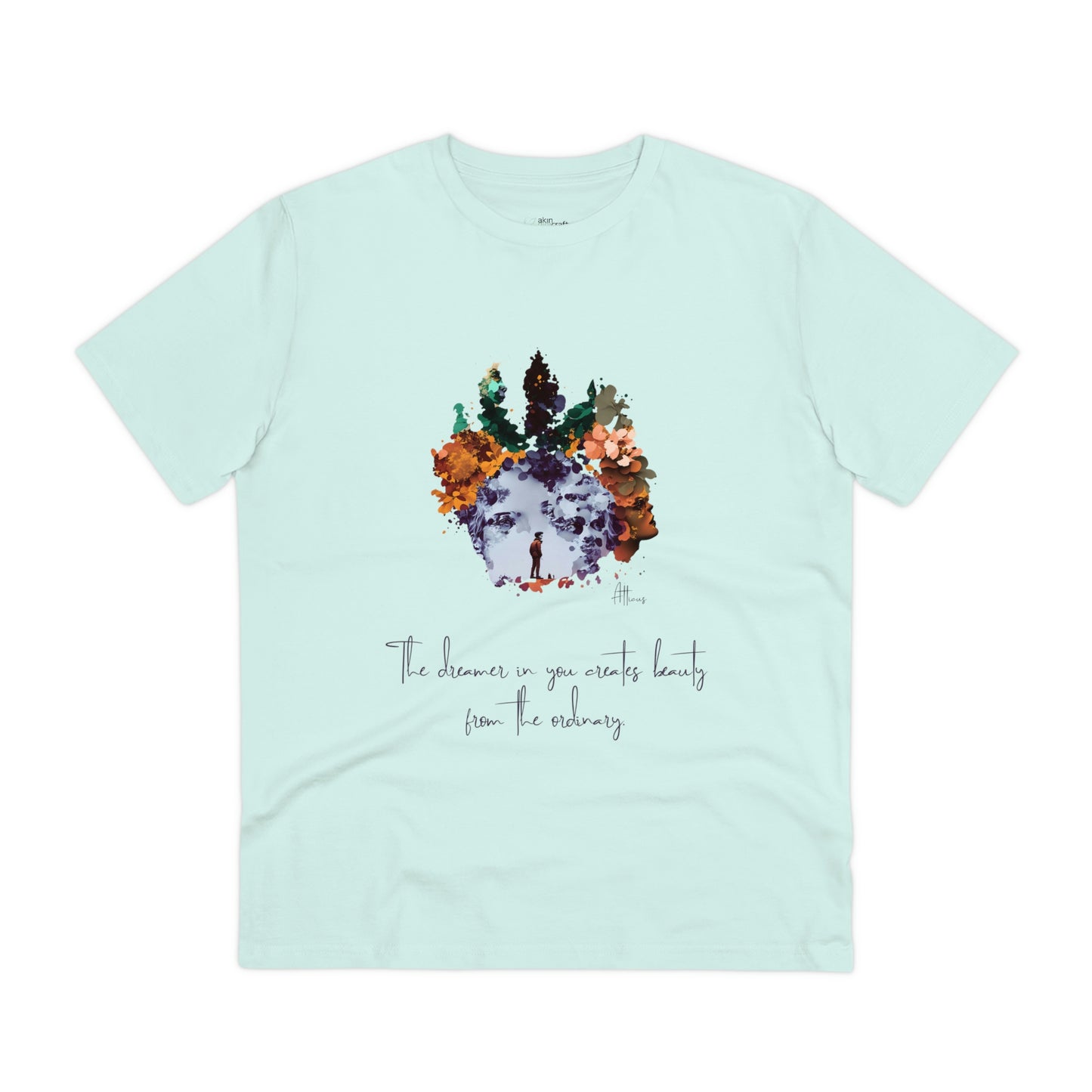 Eco-friendly unisex tee: "The dreamer in you'", organic fashion choice