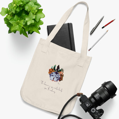 Eco-friendly tote bag: 'The dreamer in you', 100% organic canvas