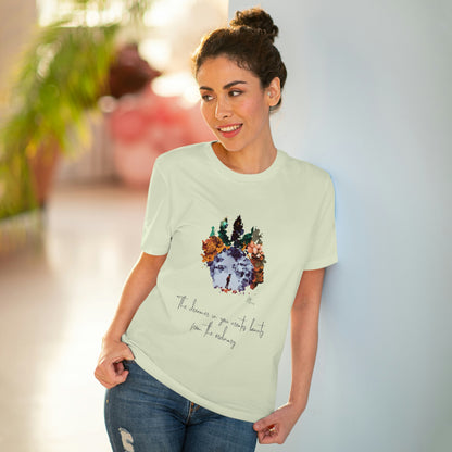 Eco-friendly unisex tee: "The dreamer in you'", organic fashion choice