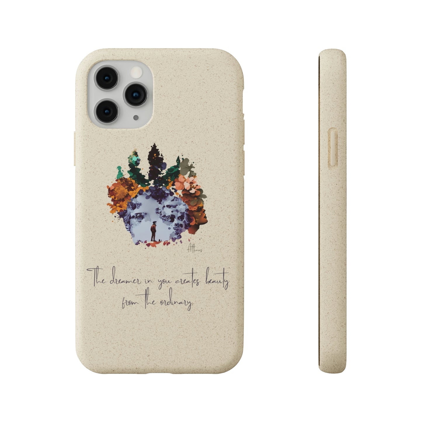 Biodegradable cases: "The dreamer in you" eco-friendly and sustainable
