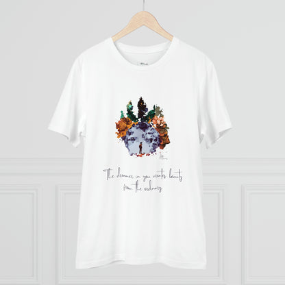 Eco-friendly unisex tee: "The dreamer in you'", organic fashion choice