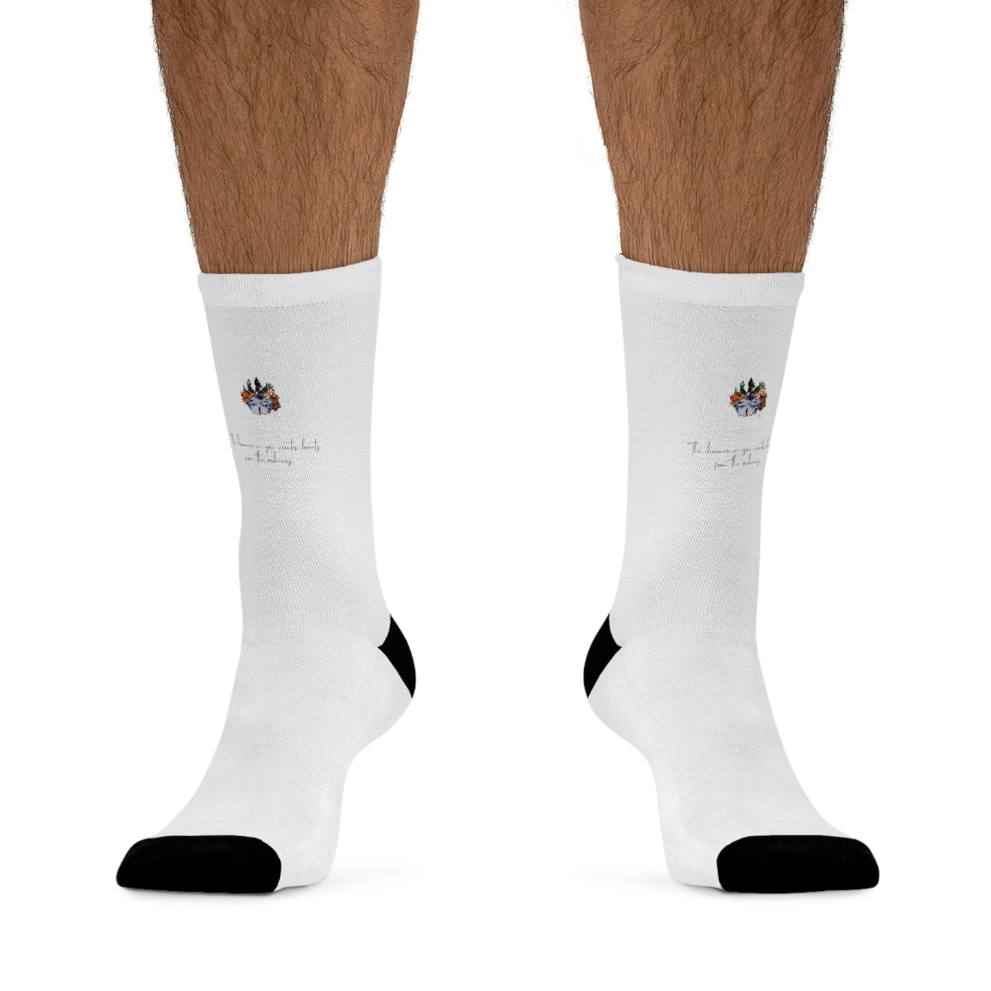 "The dreamer in you" recycled poly socks: sustainable and comfortable