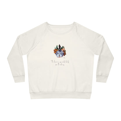 "The dreamer in you" relaxed fit women's eco-friendly dazzler sweatshirt