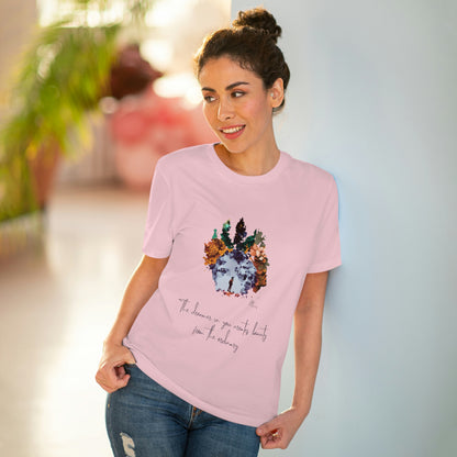 Eco-friendly unisex tee: "The dreamer in you'", organic fashion choice