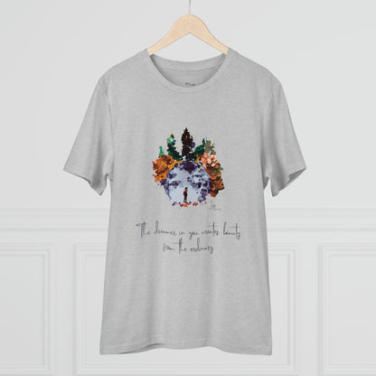 Eco-friendly unisex tee: "The dreamer in you'", organic fashion choice
