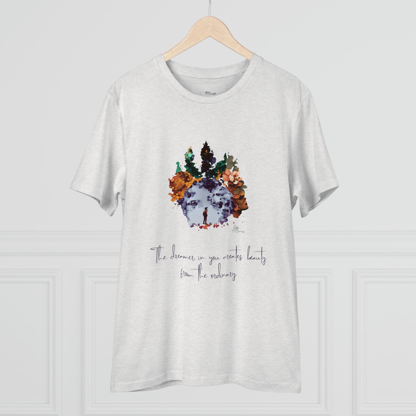 Eco-friendly unisex tee: "The dreamer in you'", organic fashion choice