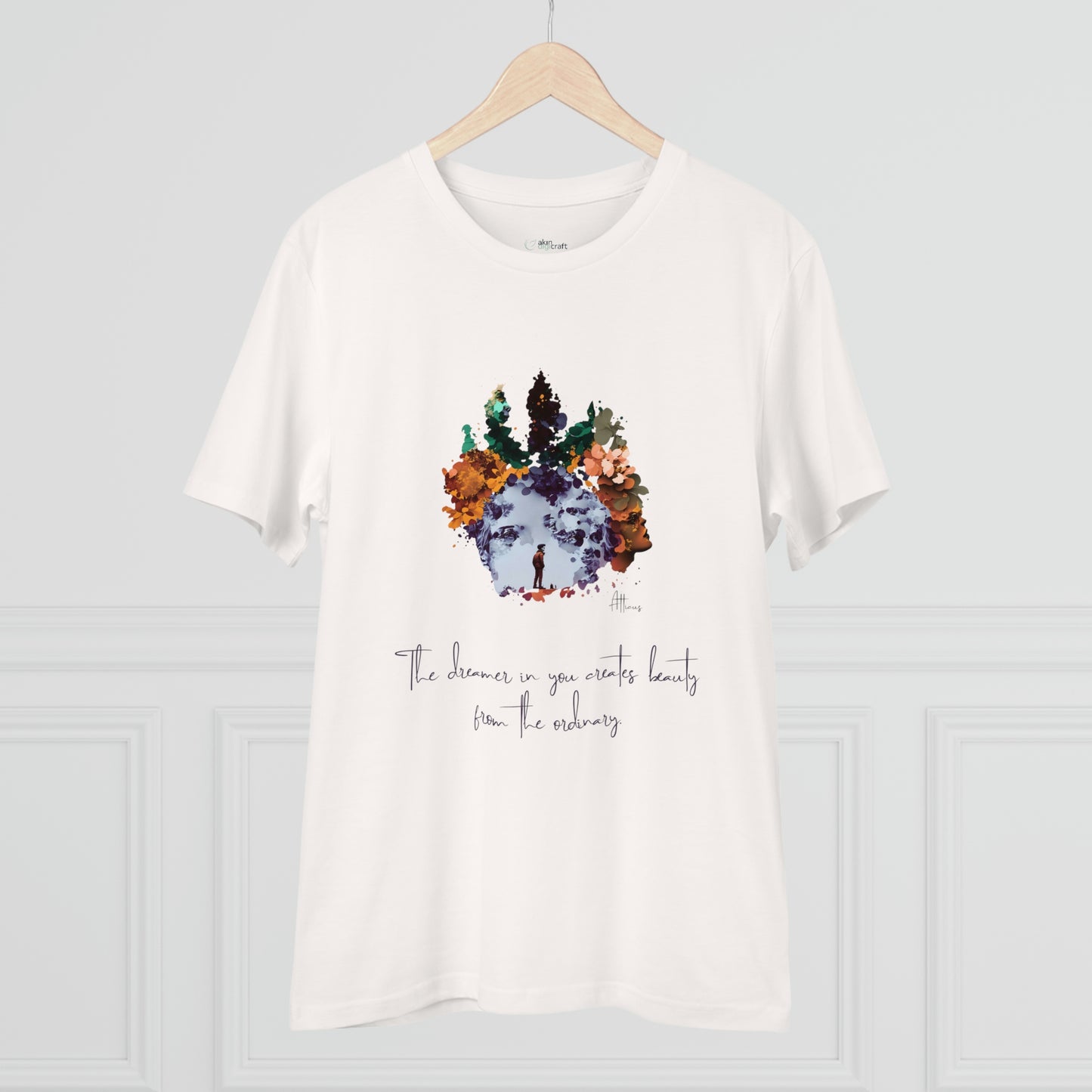 Eco-friendly unisex tee: "The dreamer in you'", organic fashion choice