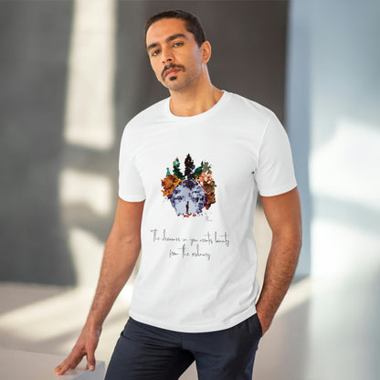 Eco-friendly unisex tee: "The dreamer in you'", organic fashion choice