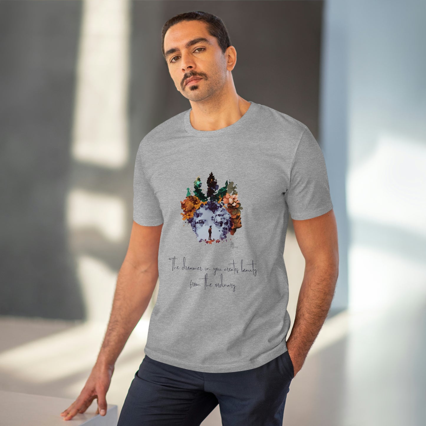 Eco-friendly unisex tee: "The dreamer in you'", organic fashion choice