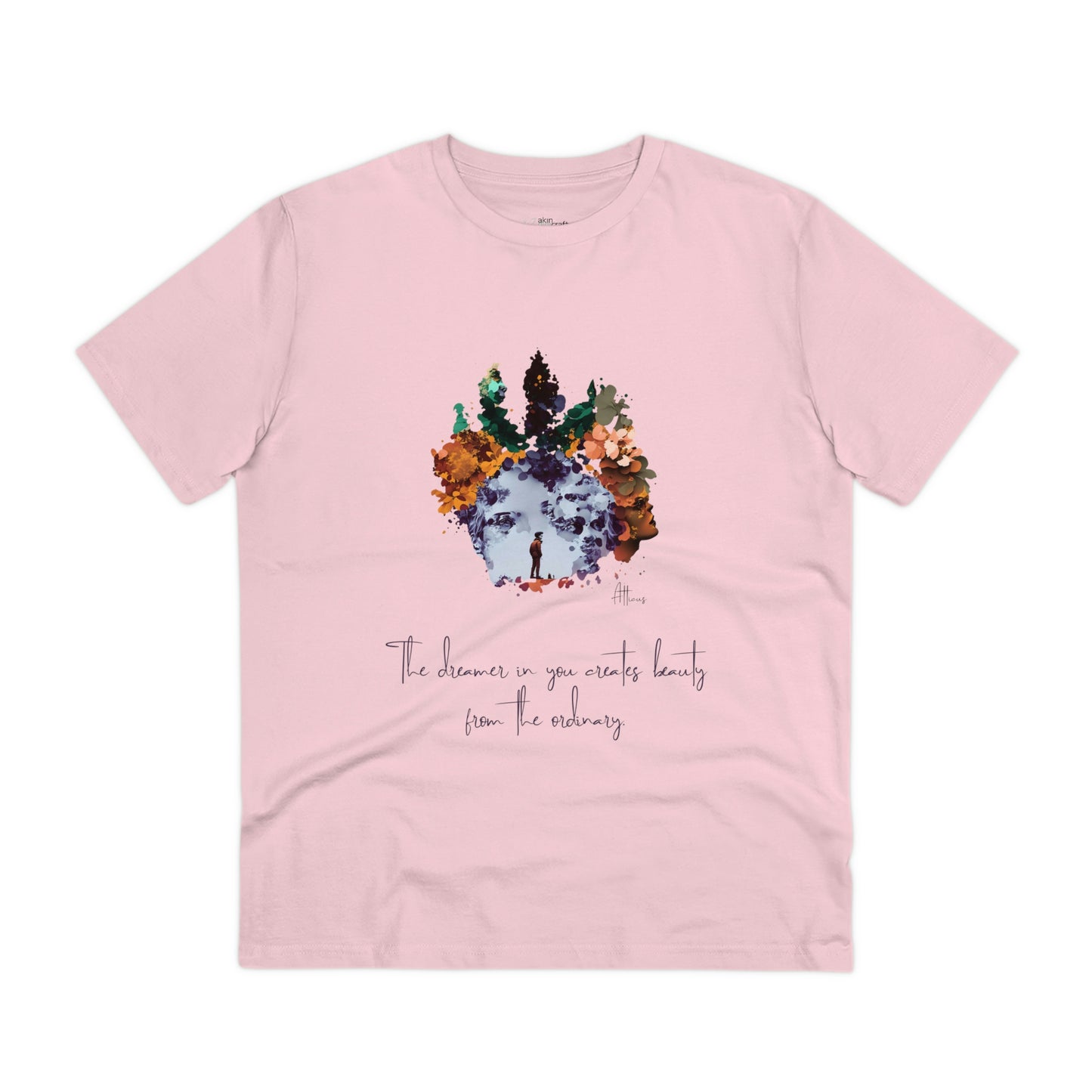 Eco-friendly unisex tee: "The dreamer in you'", organic fashion choice