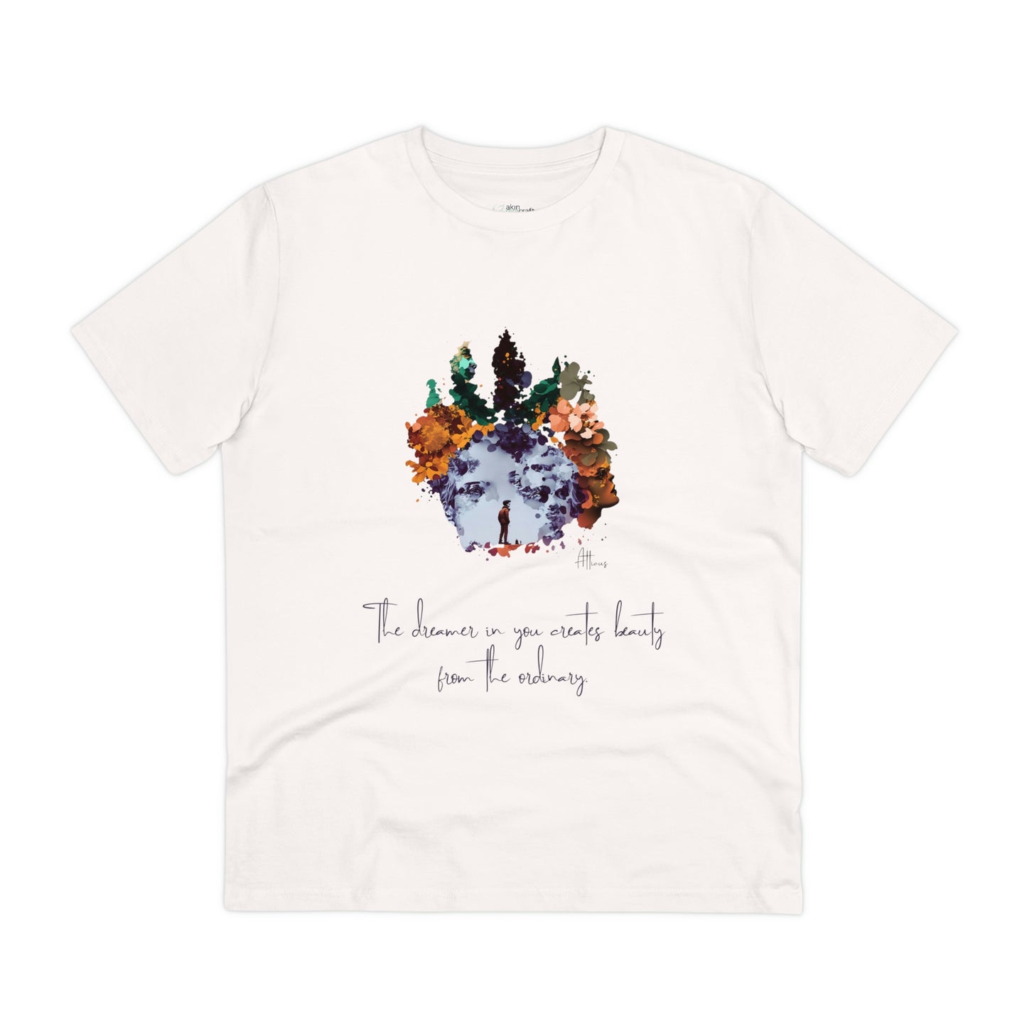 Eco-friendly unisex tee: "The dreamer in you'", organic fashion choice