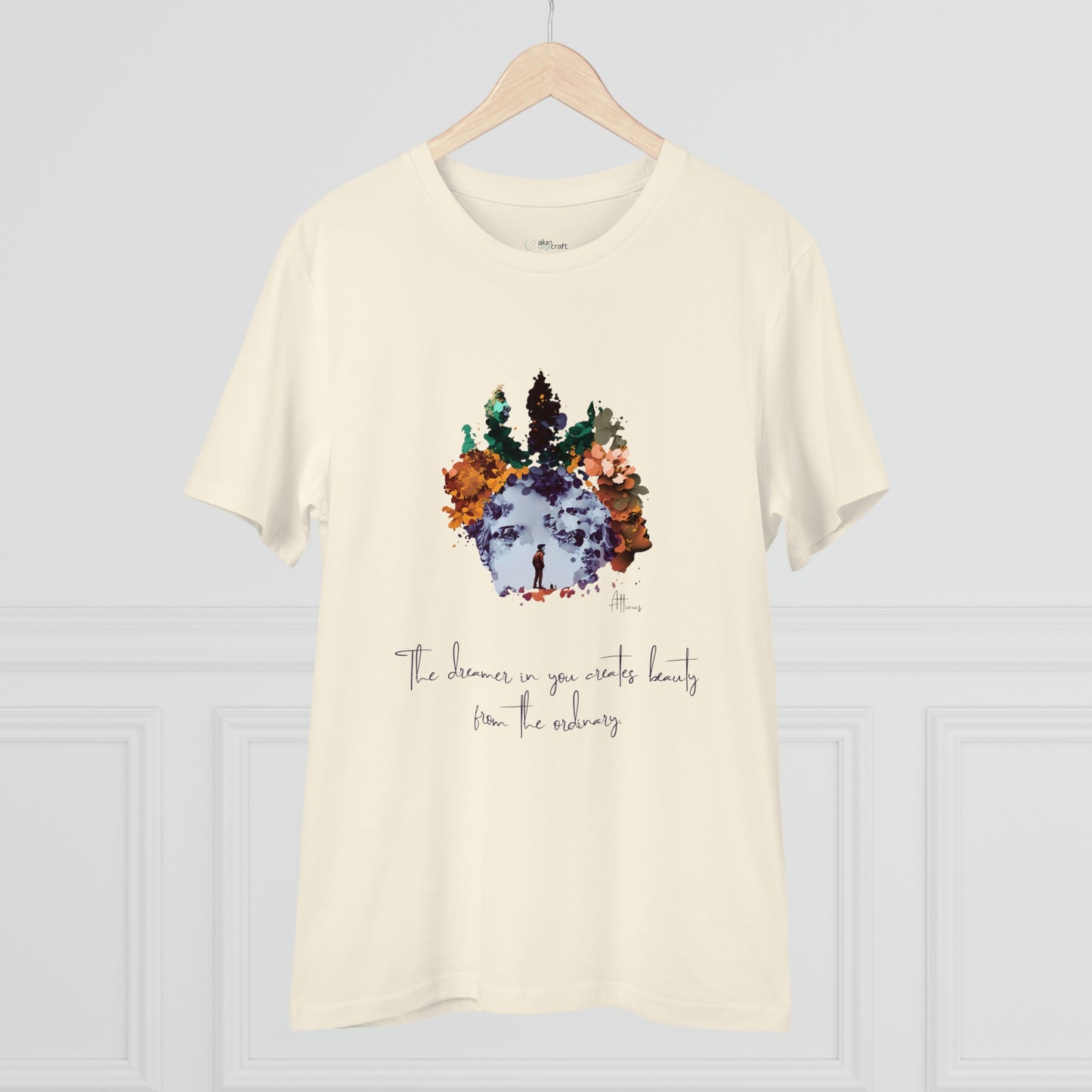 Eco-friendly unisex tee: "The dreamer in you'", organic fashion choice