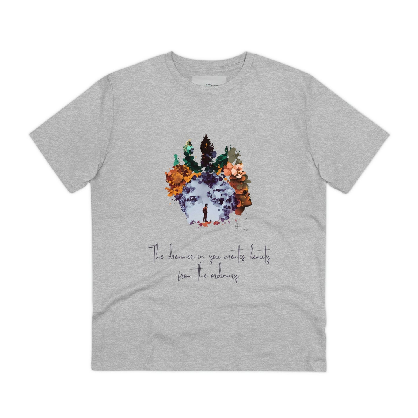 Eco-friendly unisex tee: "The dreamer in you'", organic fashion choice