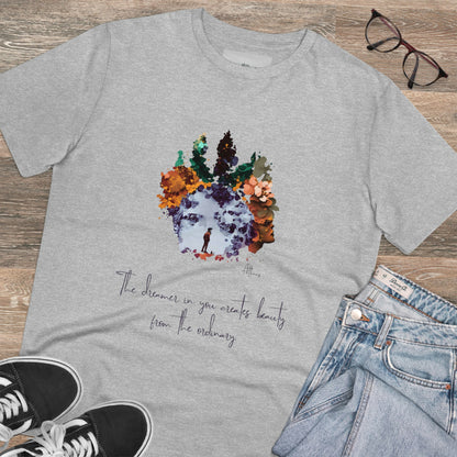 Eco-friendly unisex tee: "The dreamer in you'", organic fashion choice