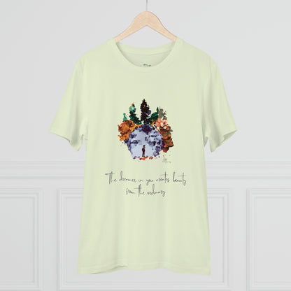 Eco-friendly unisex tee: "The dreamer in you'", organic fashion choice