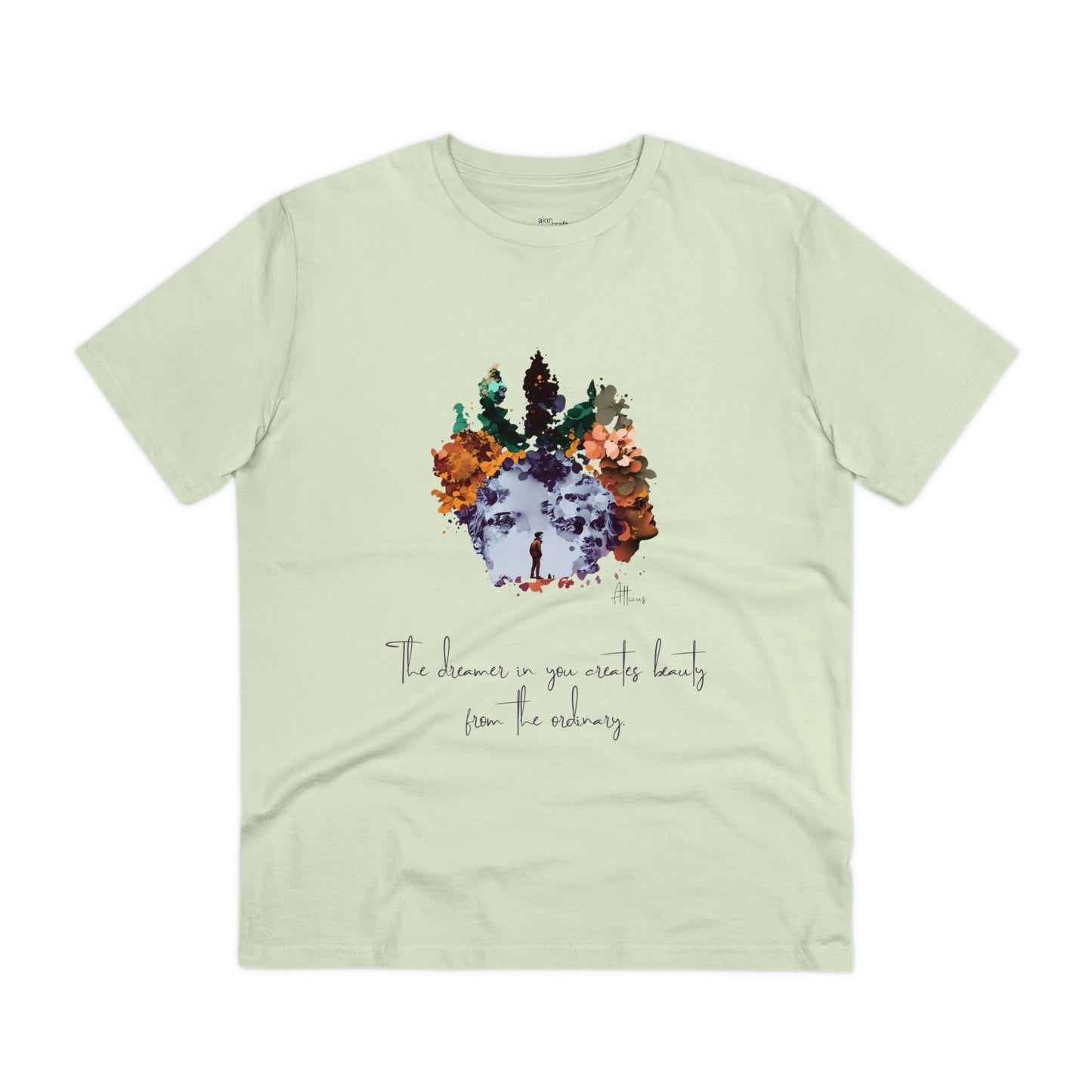Eco-friendly unisex tee: "The dreamer in you'", organic fashion choice