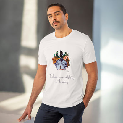 Eco-friendly unisex tee: "The dreamer in you'", organic fashion choice