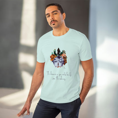 Eco-friendly unisex tee: "The dreamer in you'", organic fashion choice