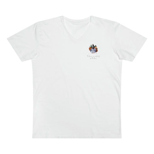 "The dreamer in you" men's eco-friendly v-neck presenter tee: made with sustainable materials